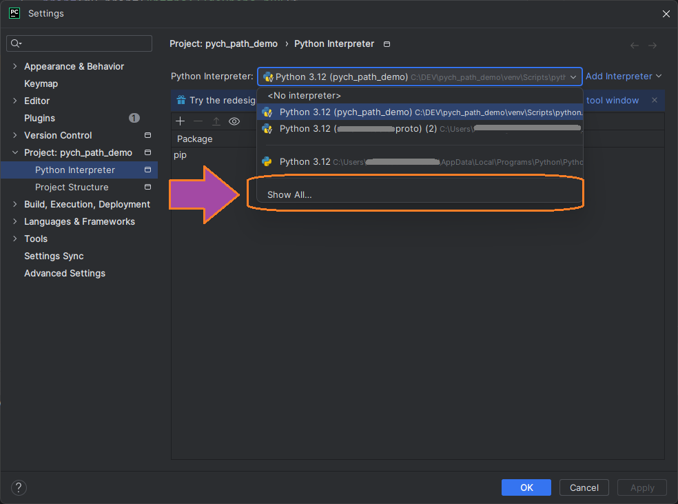 Добавления пути до проекта в PyCharm изображение с сайта www.devhops.site изображение с сайта www.devhops.site