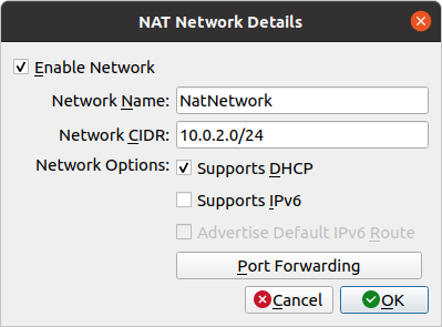 Создание NAT Network в VirtualBox 6 изображение с сайта www.devhops.site