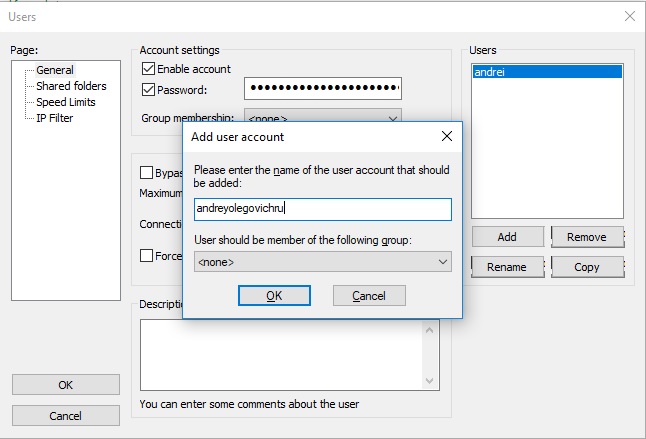 Настройка Filezilla Server для тестирования Gulp ftp
