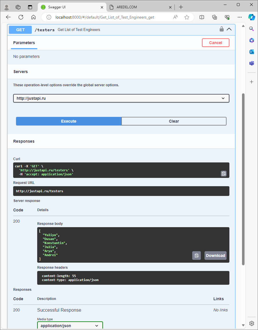 Using OpenApi Swagger