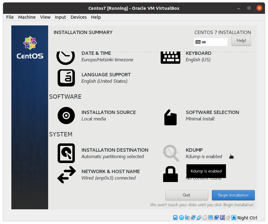 Установка CentOS 7 изображение с сайта www.eth1.ru