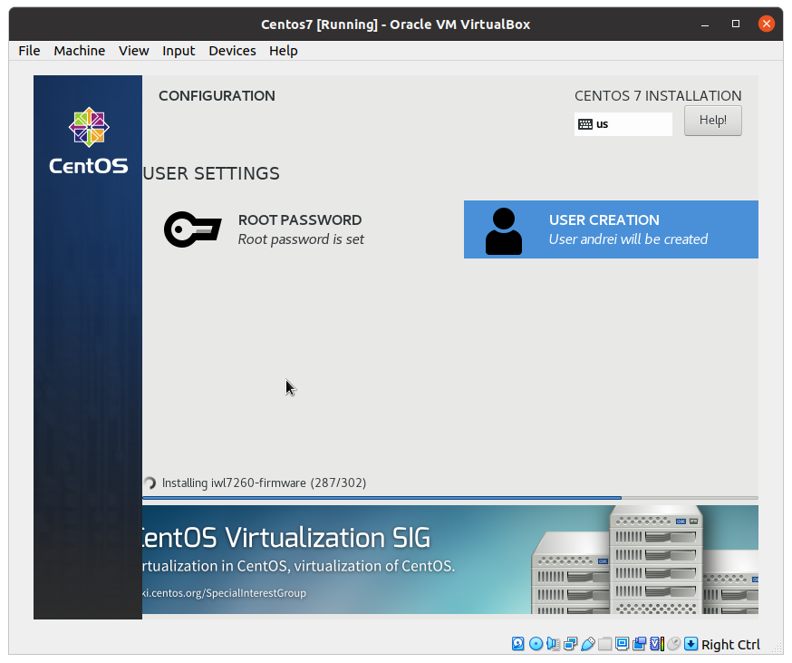 Установка CentOS 7 изображение с сайта www.eth1.ru