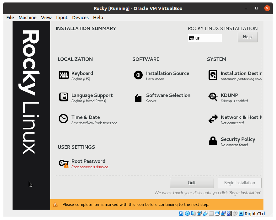 Установка Rocky Linux изображение с сайта www.eth1.ru