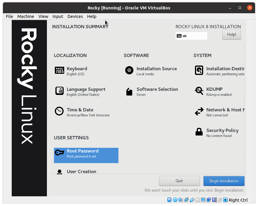 Установка Rocky Linux изображение с сайта www.eth1.ru