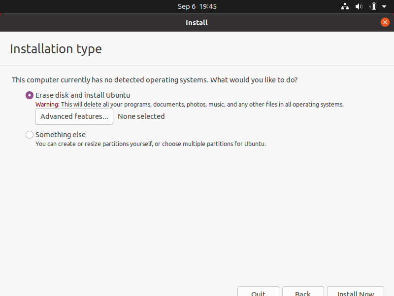 Установка Ubuntu 20.04 изображение с сайта www.eth1.ru