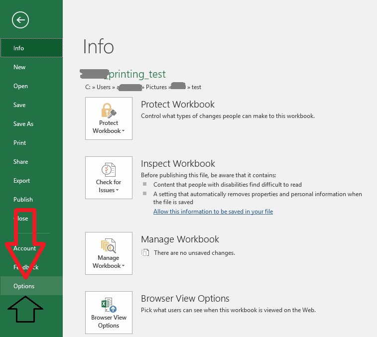 MS Excel options изображение с сайта www.AndreyOlegovich.ru